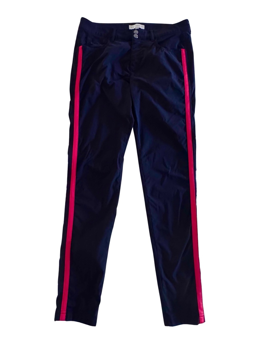 Anatomie Luisa Stripe Skinny Pant Women S Black Red Side Stripe Travel Slim